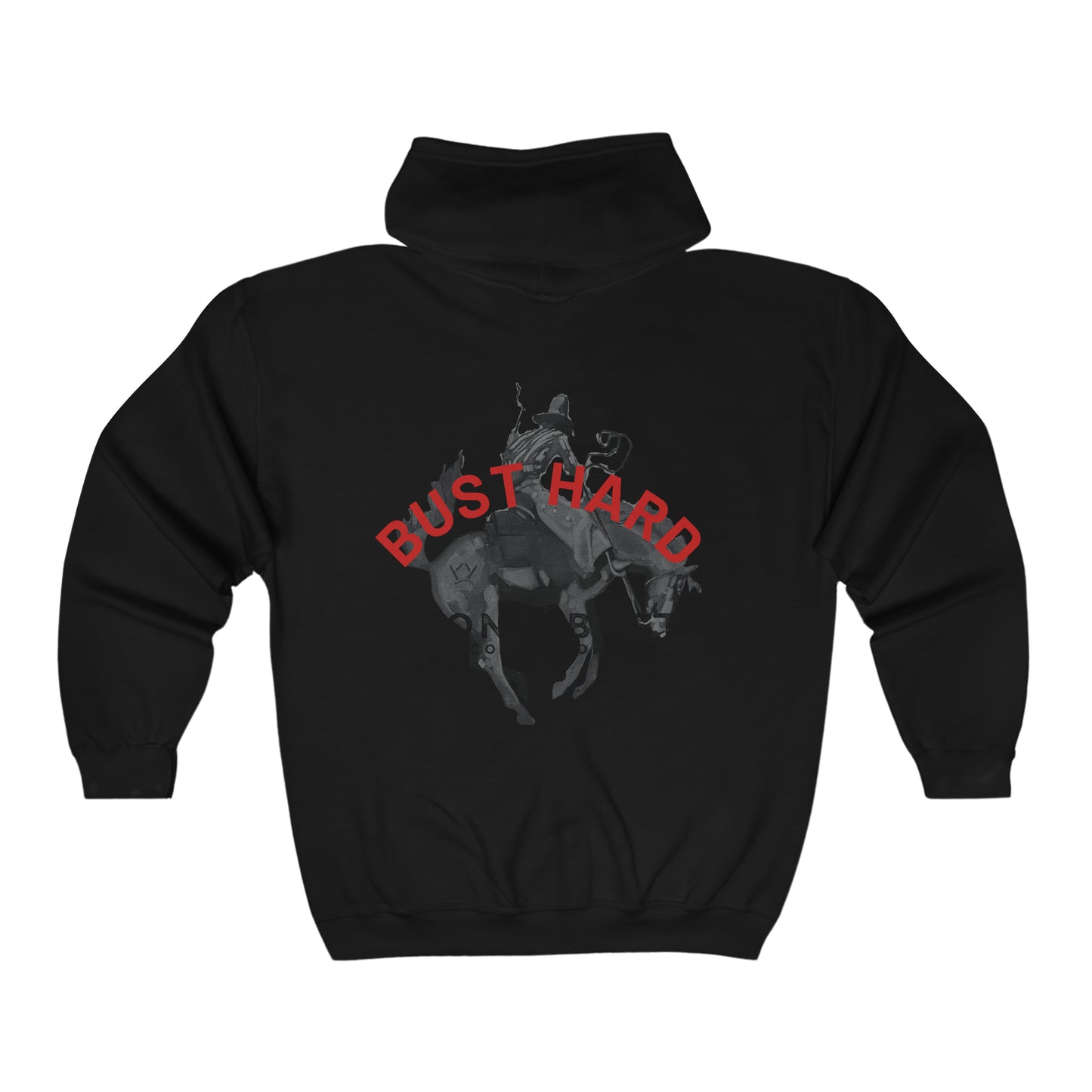 BUST HARD BB Zip up hoodie