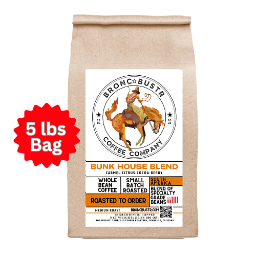 5 lbs Breakfast Blend/Bunk House Blend